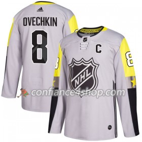 Adidas Maillot de Hockey Washington Capitals Alexander Ovechkin 8 2018 NHL All-Star Metro Division Gris Authentic - Homme